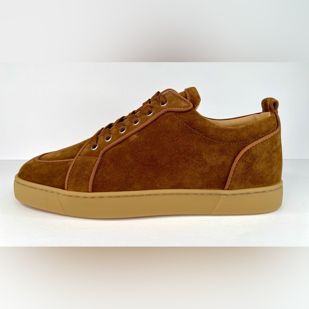 CHRISTIAN LOUBOUTIN Rantulow Orlato Flat Brown Rhea Suede Sneakers EU 43 - US 10